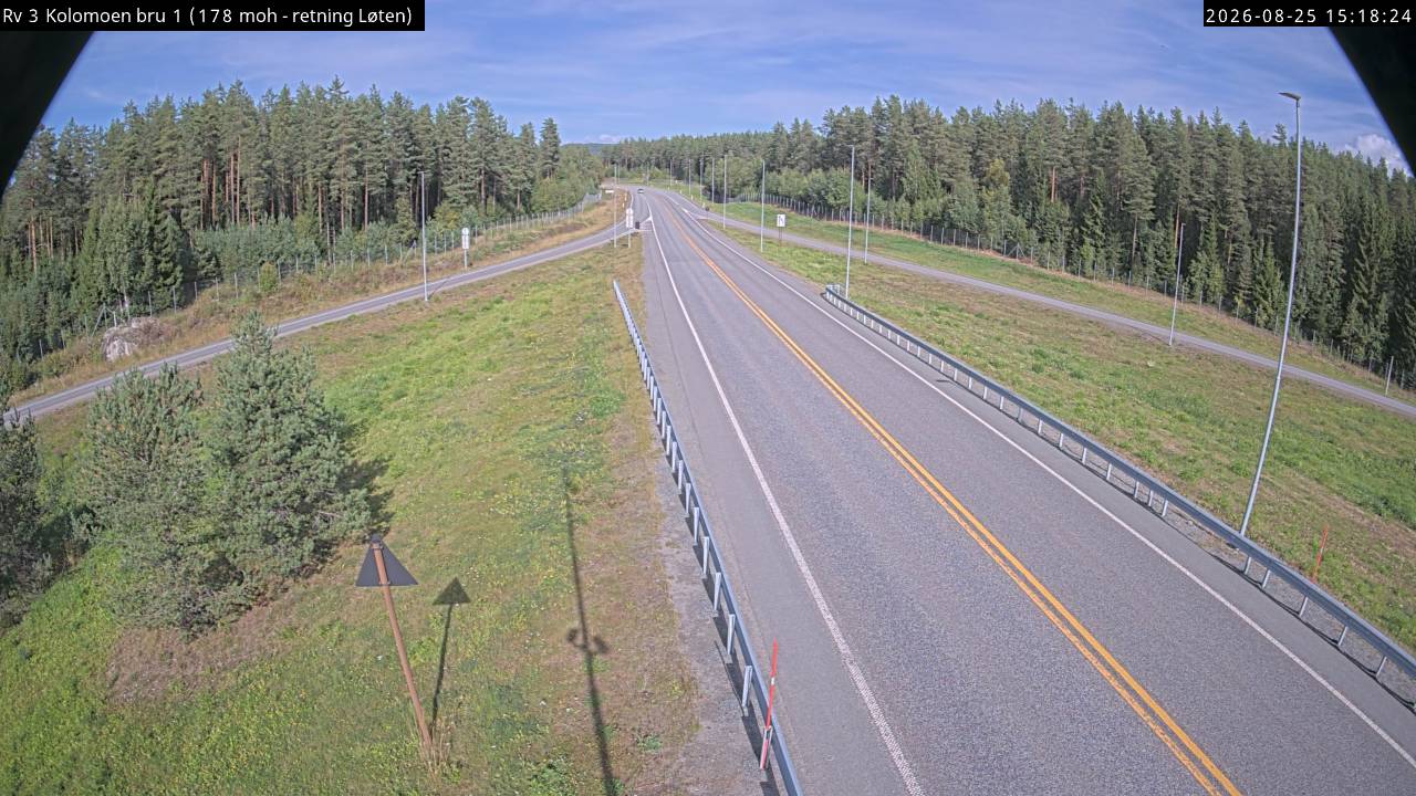 Kolomoen bru, retning Løten