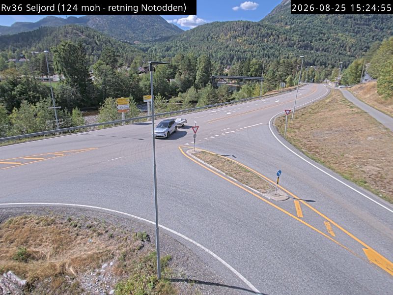 Seljord, retning E134 Notodden