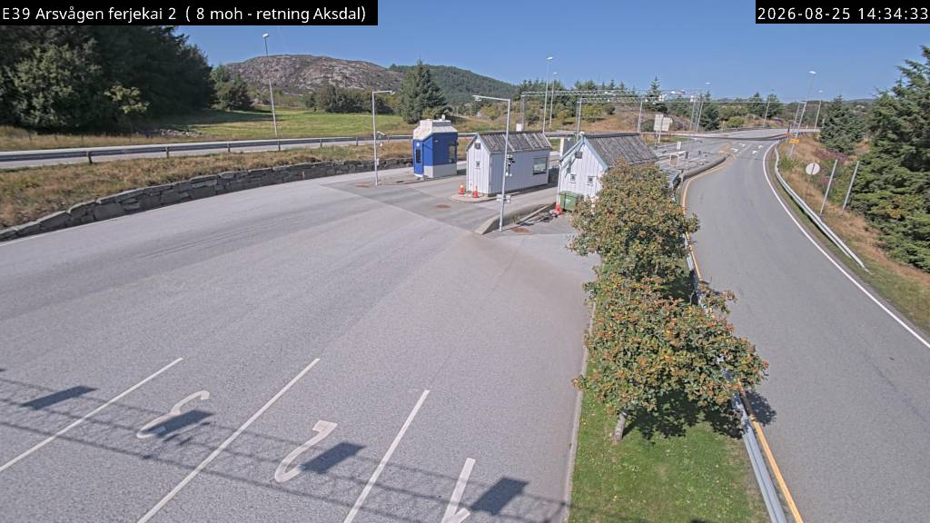 Arsvågen ferjekai, retning Aksdal