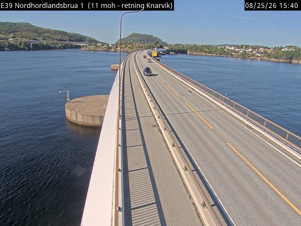 Nordhordlandsbrua, retning Knarvik