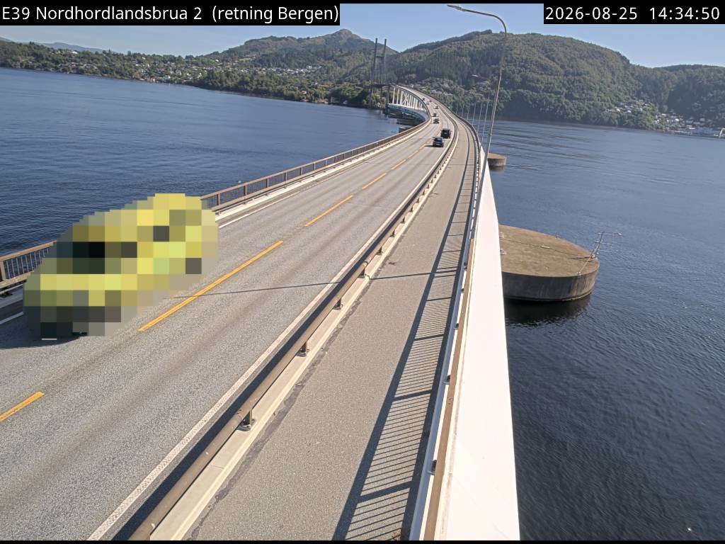 Nordhordlandsbrua, retning Bergen