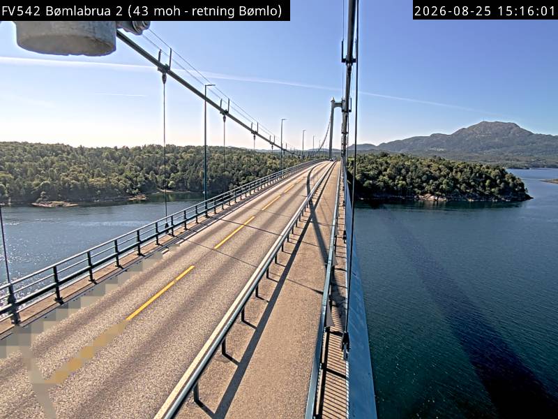 Bømlabrua, retning Bømlo