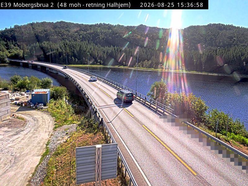 Mobergsbrua, retning Halhjem