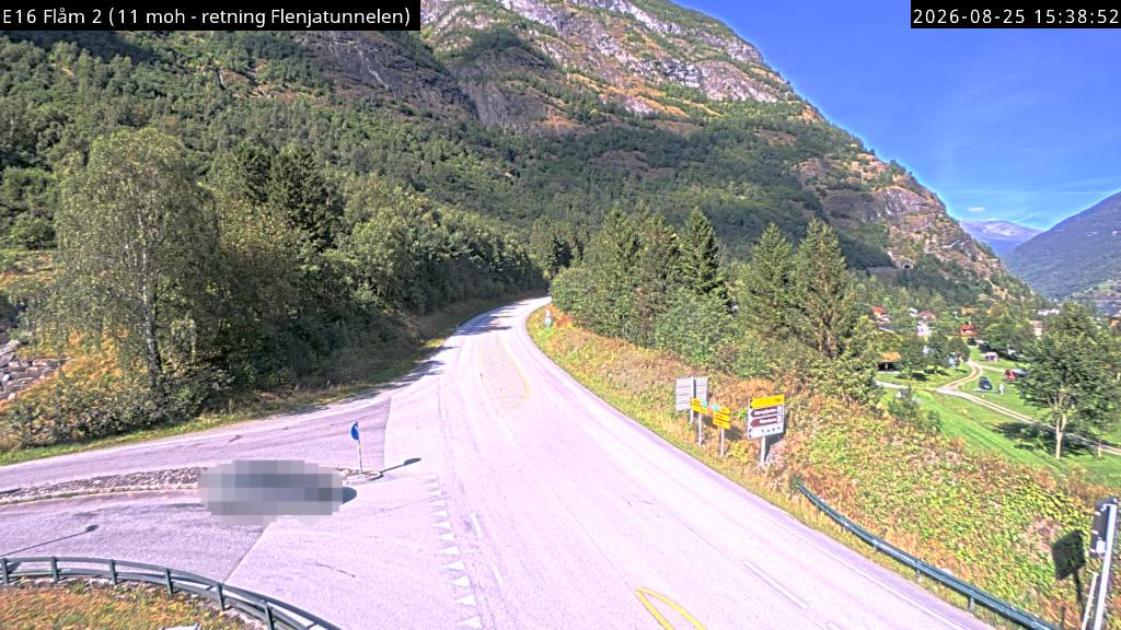 Flåm, retning Flenjatunnelen