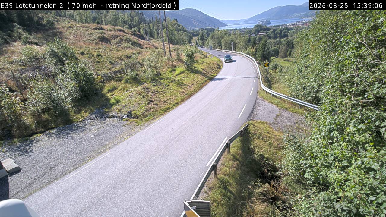 Lotetunnelen, retning Nordfjordeid