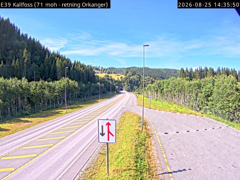 Kallfoss, retning Orkanger