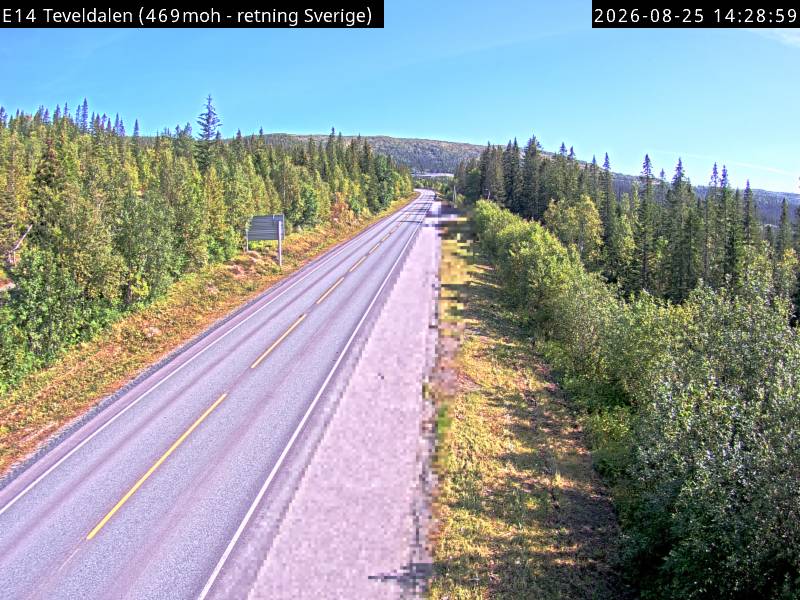 Teveldalen, retning Sverige