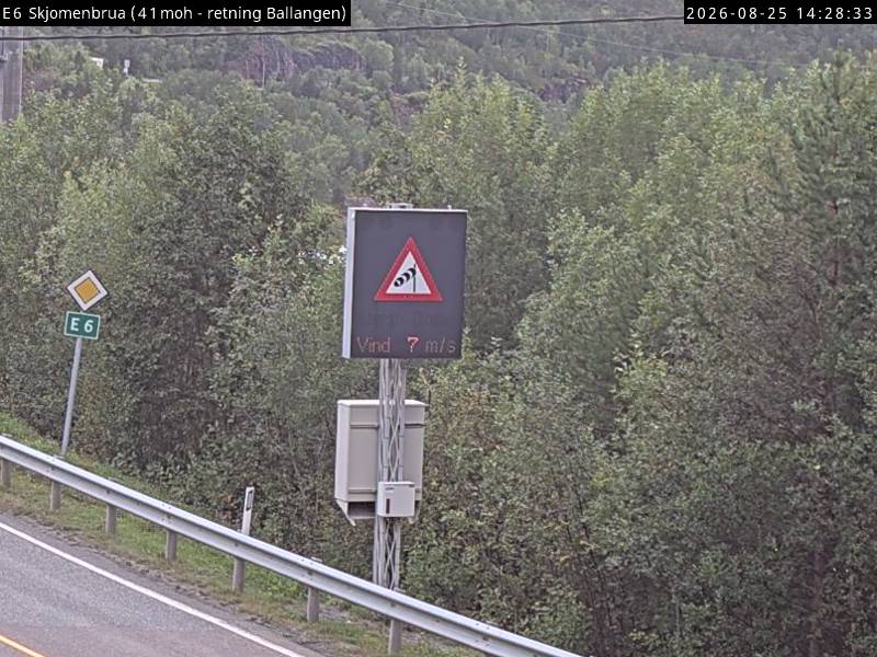 Skjomenbrua, retning Ballangen