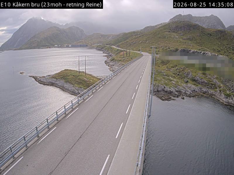 Kåkern bru, retning Reine