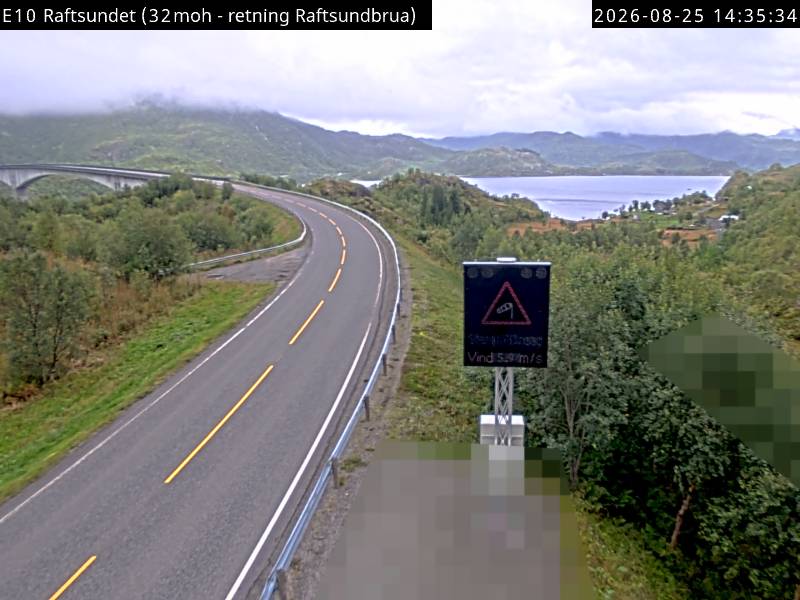 Raftsundet, retning Raftsundbrua