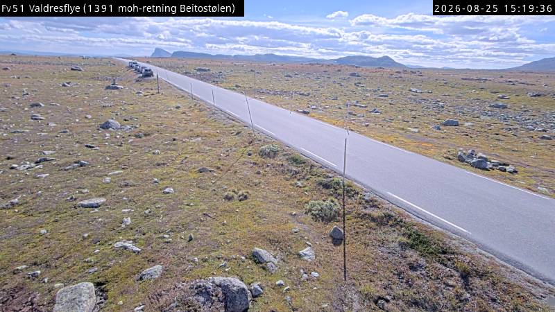Valdresflye, retning Beitostølen