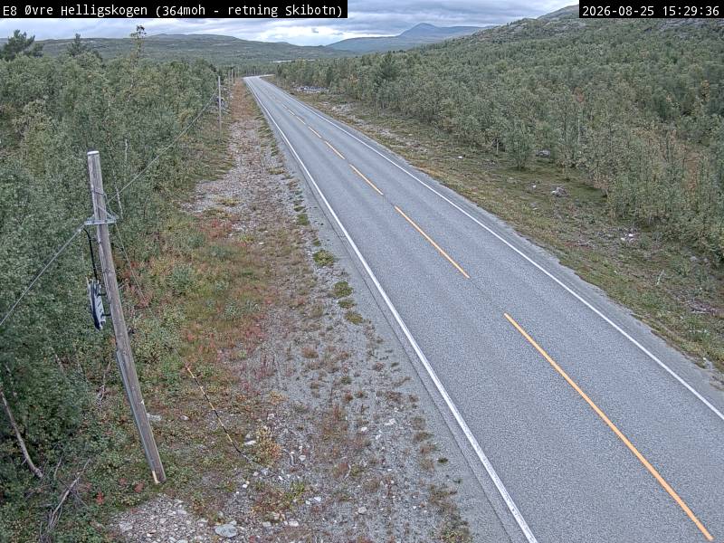Øvre Helligskogen, retning Skibotn
