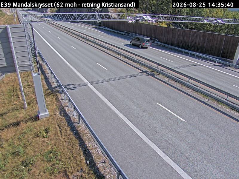 Mandalskrysset, retning Kristiansand
