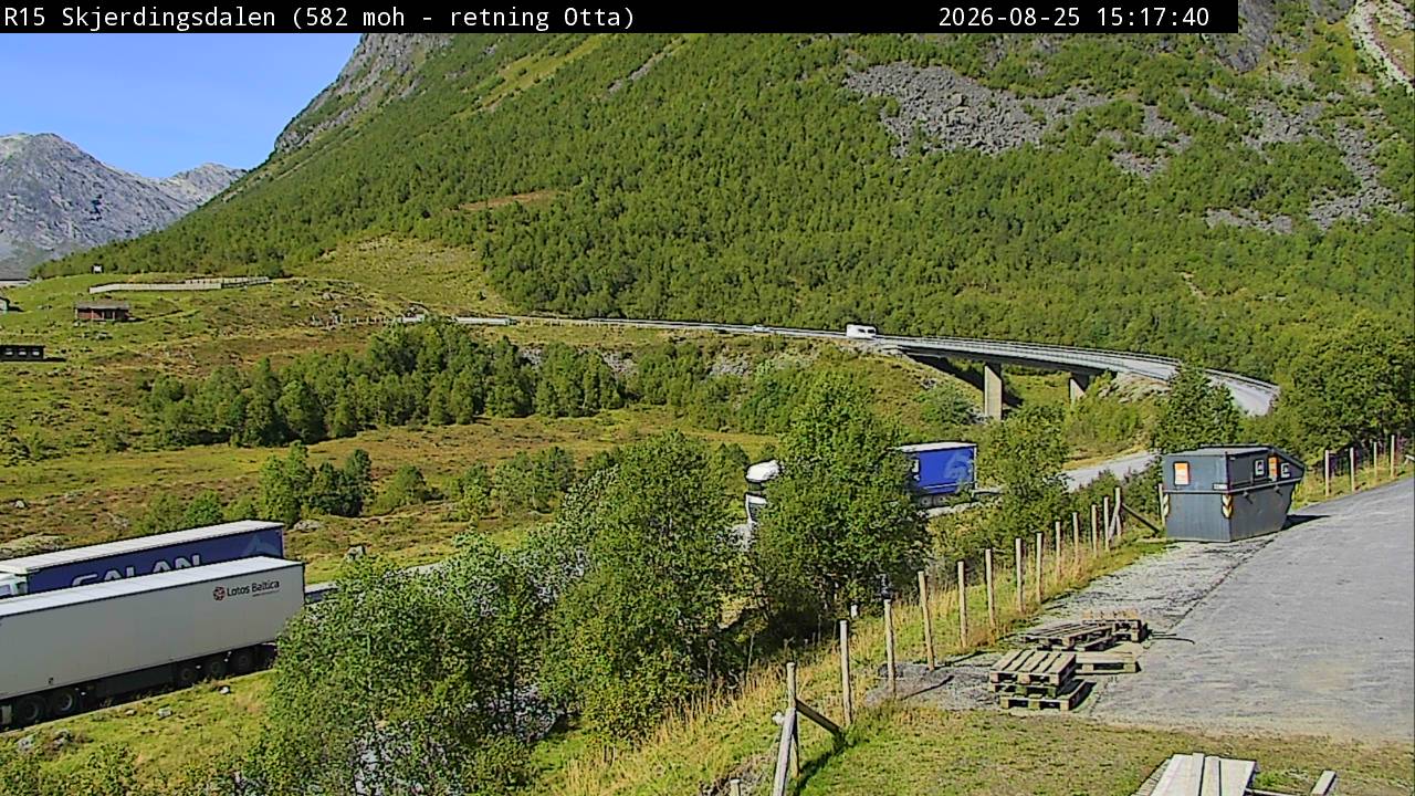 Skjerdingsdalen, retning Otta