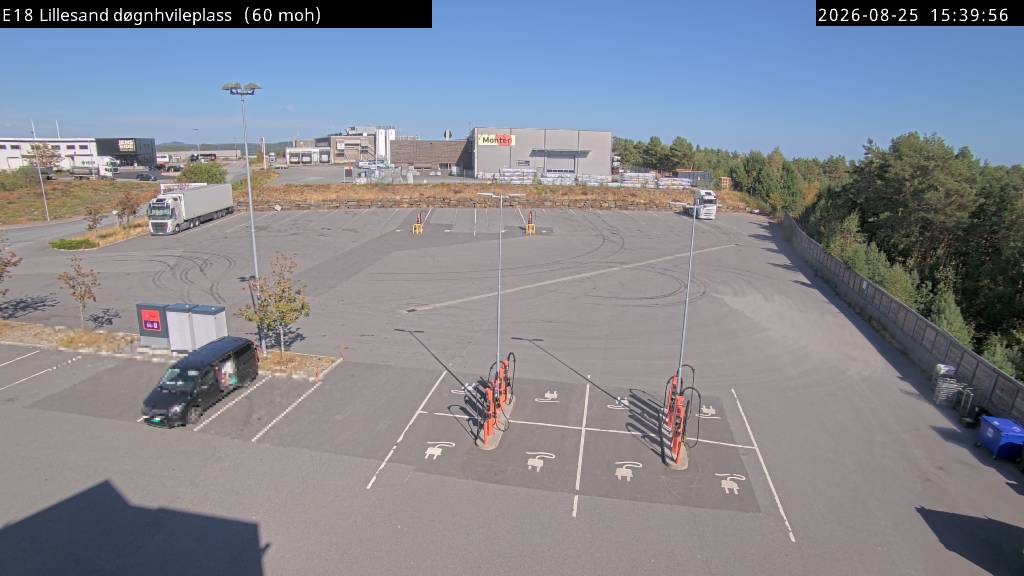 Lillesand døgnhvileplass, retning hvileplass