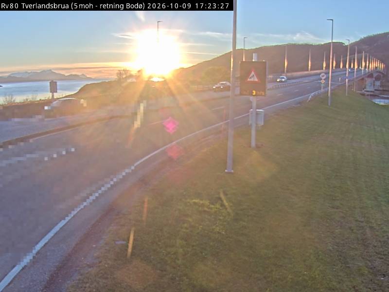 Tverlandsbrua, retning Bodø