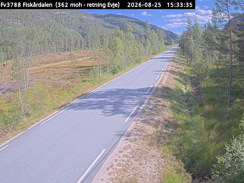 Fiskårdalen, retning Evje