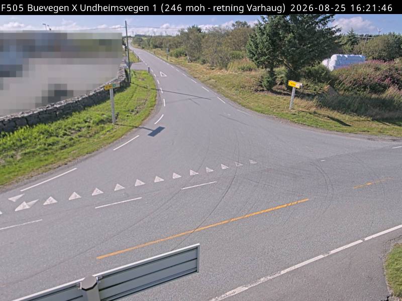 Buevegen X Undheimsvegen, retning Varhaug