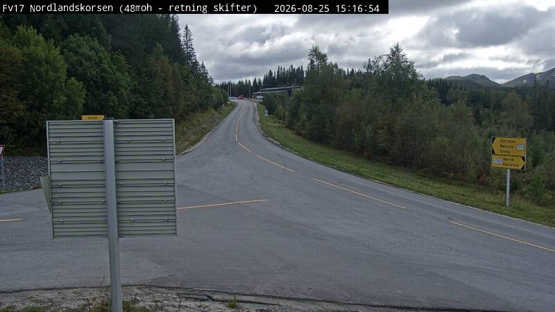 Nordlandskorsen, retning skifter