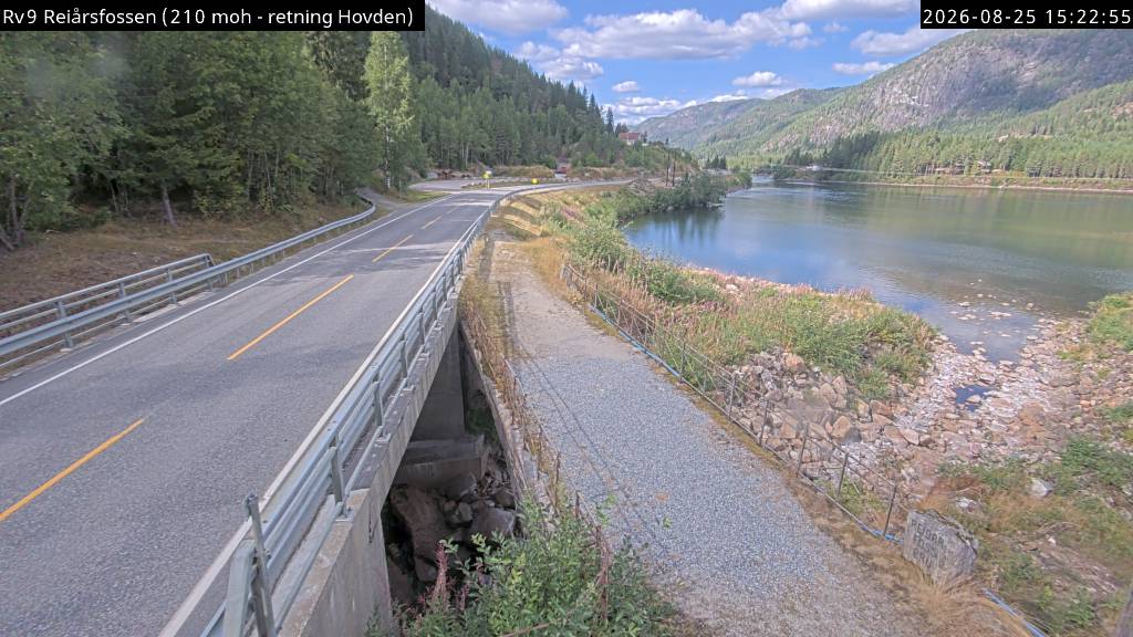 Reiårsfossen, retning Hovden