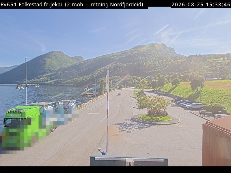 Folkestad ferjekai, retning Nordfjordeid