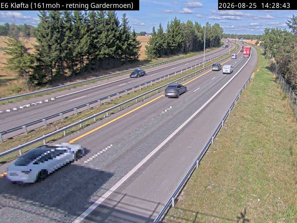 Kløfta, retning Gardermoen