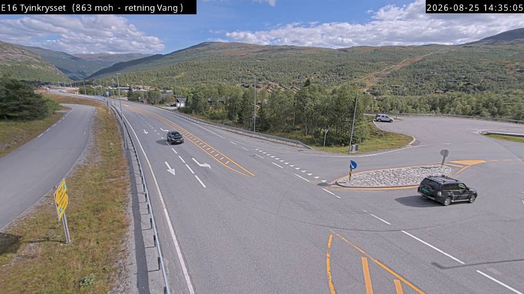 Tyinkrysset, retning Vang