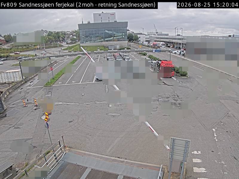 Sandnessjøen ferjekai, retning Sandnessjøen