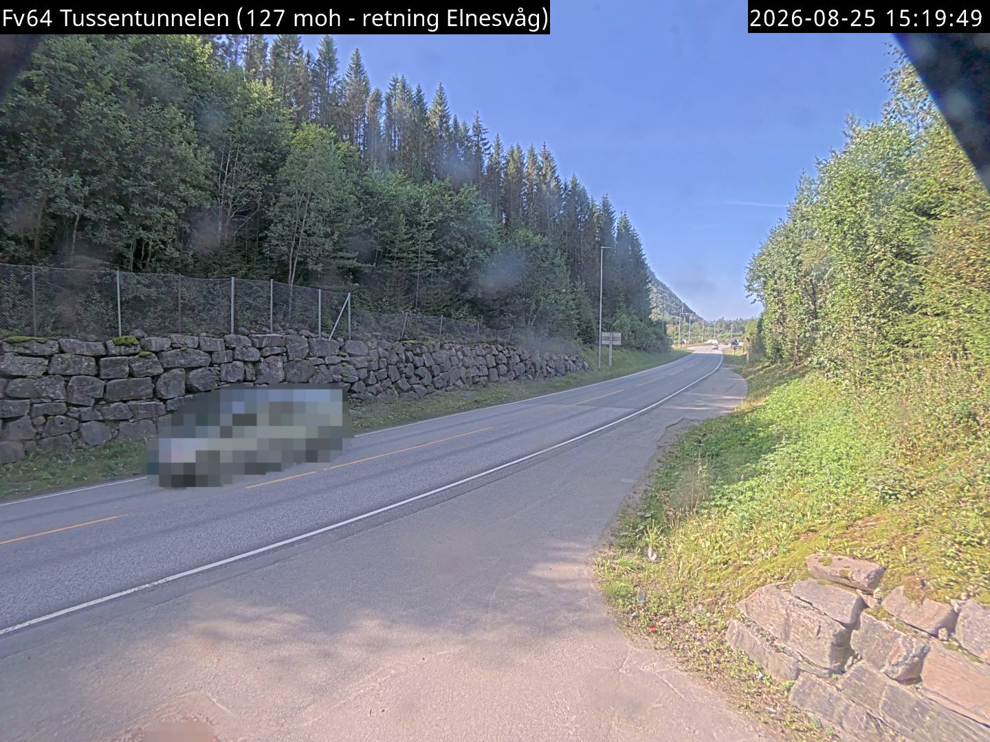 Tussentunnelen, retning Elnesvåg